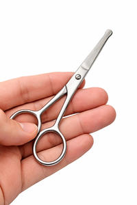 Ciseaux à cuticules en acier inoxydable, lame droite, ciseaux professionnels pour la beauté des ongles, ciseaux pour hommes, soin des ongles - Product Image 6