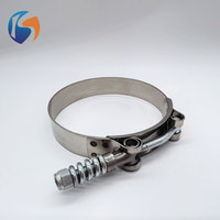 Collier de serrage en T réglable à ressort, résistant aux hautes pressions, pour tuyaux