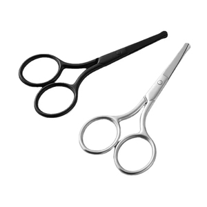 1 <b>Pc</b> Stainless Steel Nose Hair <b>Mini</b> Small Scissors Eyelash Facial Hair Straight Round Tip For Safe Grooming Hair Scissors - Product Image 6