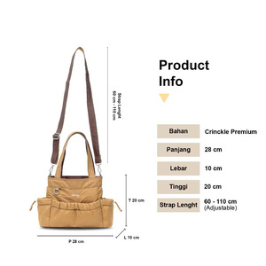 Bolso Tote de Nailon para Mujer, Color Sólido, Resistente al Agua, Forro de Doble Cara, Cierre Magnético Oculto, Logotipo, para Todas las Temporadas, Viajes - Product Image 3
