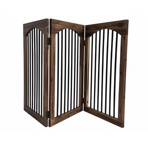 Clôture de Sécurité pour Animaux de Compagnie en Bois, Pliable, Réglable, Portable, Moderne, Luxe, Solide, Autoportante, Vente en Gros, ODM, OEM - Product Image 1