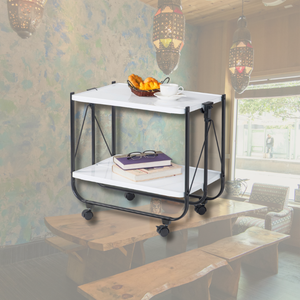 Prix de gros Planche à repasser Chariot alimentaire Chariot en métal avec tube enduit de poudre - Product Image 1