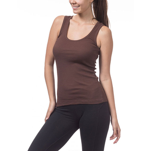 Top corto sin mangas de alta calidad, transpirable, para mujer, con diseño acanalado, nuevo diseño, para fitness, yoga, gimnasio. - Product Image 3
