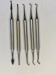 Spatule dentaire en acier plaqué titane pour composite, manche épais, réutilisable, pour orthodontie et remplissage dentaire - Product Image 4