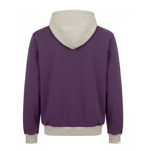 Contrast Color Block Fleece Hoodie for Men Sweatshirt With Contrast Hood and Cuffs Cotton Fleece Pullover Two Tone Men Hoodies - Product Image 5