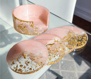 Posavasos de Resina Hechos a Mano, Posavasos de Madera y Resina Únicos para Bebidas Frías y Calientes - Product Image 4