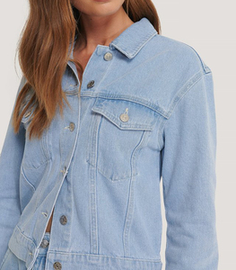 Premium Women <b>Denim</b> <b>Jacket</b> Custom Classic Blue Jean <b>Jacket</b> OEM ODM Private Label Fashion Apparel Manufacturer Bulk Supply - Product Image 6