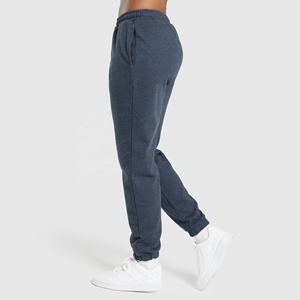 Pantalones de gimnasio de cintura media con diseño personalizado para mujer Pantalones de chándal de punto de algodón de ajuste regular con cordón y Frente plano para el invierno - Product Image 6