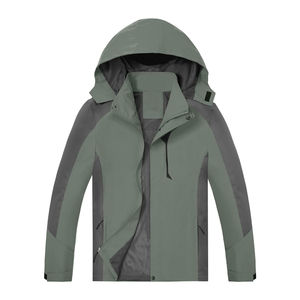 Chaqueta Impermeable de Invierno con Capucha, 100% Nailon, Ligera, Transpirable y Resistente al Viento para Actividades al Aire Libre - Product Image 1
