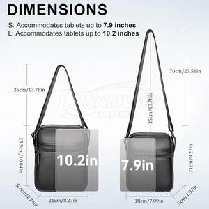 Nuevas bolsas cruzadas de cuero para hombre, de secado rápido y cómodas. - Product Image 5