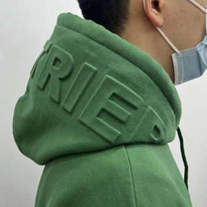 Sudadera con Capucha Personalizada 100% Algodón, Sudadera con Capucha con Estampado en Relieve 3D, Sudadera con Capucha de Invierno con Forro de Punto Francés - Product Image 4