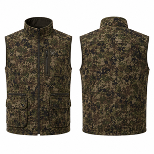 Gilet de chasse camouflage pour homme MEGAMAPLE, manches longues, softshell respirant, coupe-vent, polyester, décontracté, pour l'extérieur, été - Product Image 1