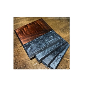 Posavasos de resina de madera de Acacia ecológicos para Bar Hotel bebida café té posavasos hechos a mano nuevo estilo mejores posavasos - Product Image 1