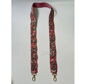 Bandoulière perlée unique avec un design artistique brillant aux couleurs vives, idéale pour les sacs à main, sacs à bandoulière et sacs à main - Product Image 1