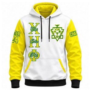 เสื้อฮู้ด Chi Eta Phi 32 Chapter สีเขียวเหลือง พิมพ์ลายแบบ Sublimation สำหรับผู้ชาย สวมใส่สบายๆ ในฤดูใบไม้ร่วง - Product Image 5