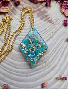 2024 Handmade <b>Resin</b> Necklace Geometric Trends Statement Spring Fashion <b>Jewellery</b> Trendy Style for Weddings and Parties - Product Image 2