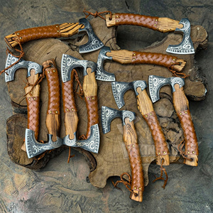 Hache Viking personnalisée de style nordique, forgée à la main, en acier forgé, manche en bois, qualité industrielle, survie en extérieur, OEM ODM - Product Image 1