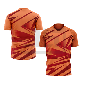 Maillot de football JAMEZ SPORTS haute performance 100% coton respirant à séchage rapide antibactérien col en V unisexe pour sports d'équipe en plein air - Product Image 2