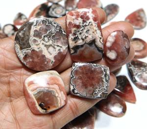 Rodocrosita Natural Cabujón, Piedra Preciosa de Formas Variadas, Increíble y Hermosa Rodocrosita Lisa Suelta, Proveedor Mayorista de Piedras Cabujón - Product Image 4