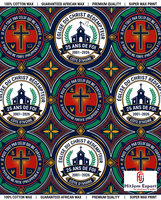 Fabricante de Tela de Algodón con Estampado Africano Personalizado, OEM, para Iglesias, Convenciones, Aniversarios, Celebraciones, Nigeria, Ghana, Kenia