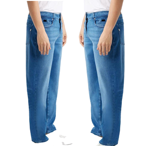Jeans baggy respirants pour hommes, nouvelle mode, style streetwear surdimensionné, inspiré du hip-hop, pantalon en denim, jeans Chrome Hearts - Product Image 6