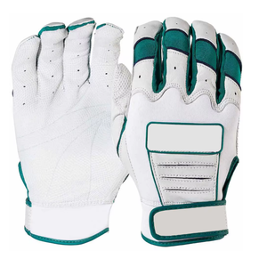 MADNI LEATHER INDUSTRIES Professional Baseball Batting Gloves Custom Logo Color <b>Hook</b> Loop Closure Eco-Friendly Wrist Support - Product Image 5