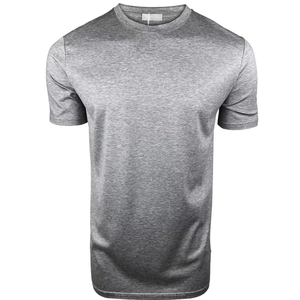 Camisetas de algodón mercerizado de alta calidad para hombre, camisetas con logotipo personalizado de fábrica OEM, camisetas regulares mercerizadas de primera calidad para hombre al por mayor - Product Image 2