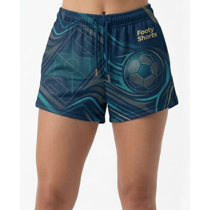 Shorts de football premium avec logo personnalisé, nom de l'équipe, séchage rapide, tissu léger et respirant pour l'entraînement de rugby et les activités sportives - Product Image 5