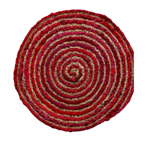 Custom Handwoven Natural Jute <b>Rug</b>-<b>Rustic</b> Geometric 3D Cube Scalloped Border Openwork Lace Carpet - Product Image 3