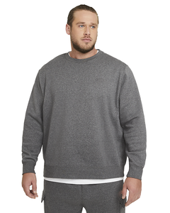 Mens Casual Sweatshirt Oversized Fit Cotton Fleece Crewneck Custom Logo Streetwear Trendy Sweatshirt Manufacturer - Product Image 3