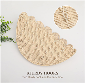 Handmade <b>Wall</b> Hanging Rattan Toy <b>Basket</b> Natural Woven <b>Storage</b> Organizer - Product Image 4