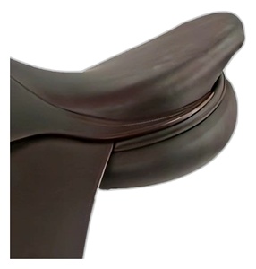 Selle d'équitation anglaise en cuir marron, style australien, pour dressage, concours et entraînement. - Product Image 2
