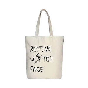 Sac fourre-tout en toile personnalisé multifonctionnel, sac à main en coton imprimé avec logo pour femmes, filles, cadeaux et promotions en gros - Product Image 3