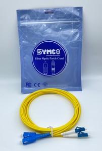 สายแพทช์ไฟเบอร์ออปติก SYMCO SC/UPC LC/UPC SM-DX-3.0-3M-2 เกรดโทรคมนาคม แบบดูเพล็กซ์ LSZH ผ่านการทดสอบจากโรงงาน 100% รับประกัน 1 ปี - Product Image 1