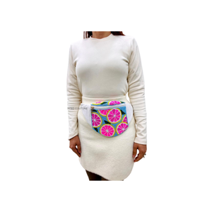 Sacs banane et pochettes de taille à thème citron, faits main, avec des motifs personnalisés en perles de rocaille, options personnalisées disponibles - Product Image 2