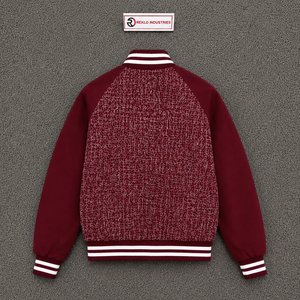 Veste moderne bordeaux zippée sur le devant, qualité supérieure, style décontracté en laine, design moderne, vêtement d'extérieur décontracté zippé de qualité supérieure, streetwear - Product Image 6