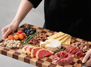 Tabla de Preparación de Madera Gourmet para Chefs Caseros con Diseño Elegante y Superficie de Corte Resistente al Mejor Precio - Product Image 3