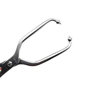 Pinzas de reducción pélvica manuales de acero inoxidable alemán, puntas esféricas rectas y curvas de 25 cm, instrumento ortopédico acetabular - Product Image 4