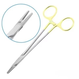 DeBakey Needle Holder T.C Gold 200 mm 20-250-200 Stainless Steel Manual Surgical <b>Instrument</b> High <b>Temperature</b> Sterilization for - Product Image 1