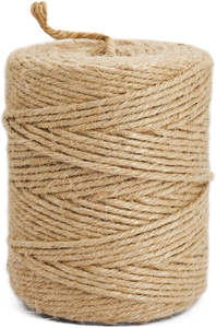 Ficelle en jute 100% écologique, naturelle, de haute qualité, durable, 3 mm, 6 brins, 328 pieds, résistante, pour le tricot à la main, le tissage, les travaux de jardinage - Product Image 6