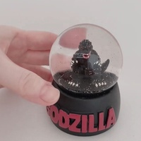 Japón Godzillas globo de nieve 88mm Edición Limitada Godzillas juguete Godzillas figuritas para decoración del hogar productos de venta caliente 2024