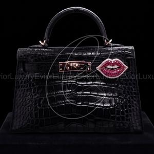 Colgante de moissanita rosa para bolso, de metal plateado, joyería fina étnica para mujer, accesorio para cartera, decoración para bolso, regalo de boda - Product Image 2