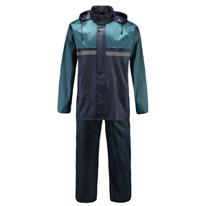 Trajes Impermeables Reflectantes al por Mayor para Trabajadores de Almacenes al Aire Libre, Chaqueta y Pantalones de Trabajo con Recubrimiento de PU y Cintura Elástica - Product Image 1
