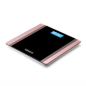 เครื่องชั่งดิจิตอลแบบพกพา จอ LCD จากโรงงานผู้ผลิตที่เชื่อถือได้ รับน้ำหนักได้ 180 กก. ความแม่นยำ 100 กรัม ดีไซน์สีโรสโกลด์ ใช้แบตเตอรี่ - Product Image 6