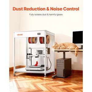 Tenda per Stampante 3D in Acrilico Trasparente Impermeabile, Antipolvere e Ventilata con Protezione a Temperatura Costante - Product Image 5