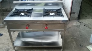 Cuisinière à gaz commerciale en acier inoxydable SS 304, brûleur en fonte robuste pour cuisine de restaurant - Product Image 6