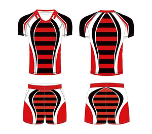 Uniformes de Rugby Personalizados al por Mayor, Modelo 2026, Cómodos, Transpirables, Tallas Grandes, Impresión por Transferencia de Calor, Poliéster, Secado Rápido Frontal - Product Image 2