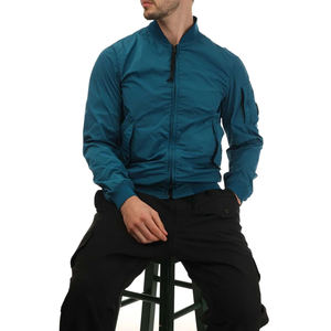 Chaqueta Bomber Ligera de Primavera para Hombre, con Bordado Frontal de Chenilla, Reversible, Resistente al Viento, 100% Poliéster, Cuello Alto con Cremallera - Product Image 2