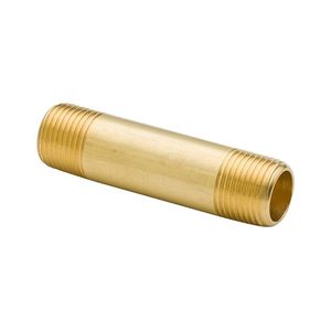 Conector de tubería de latón forjado con rosca BSP/NPT, macho, largo/corto, negro, ASTM/ASME/ANSI, para fontanería, boquilla de tubería larga (AOL-09) - Product Image 4