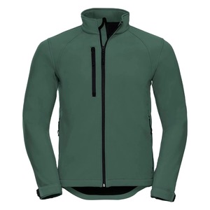 Veste Softshell Homme 3 couches, coupe-vent, résistante à l'eau, veste de travail professionnelle, vert bouteille, logo personnalisé OEM - Product Image 1